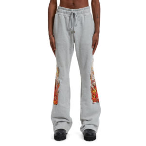 กางเกงวิ่งขายาวสำหรับผู้ชายฮิปฮอปผ้าคอตตอน100% พลอยเทียมซักด้วยกรดเสื้อผ้าแนวสตรีทโอเวอร์ไซส์ออกแบบได้ตามต้องการ - Product Image 6