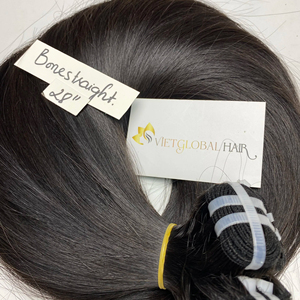 มัดผมมนุษย์แบบตรงสุดๆคู่ต่อผมธรรมชาติบริสุทธิ์100% - Product Image 2