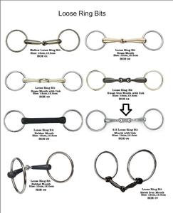 บิตม้าแบบวงแหวนสแตนเลสคุณภาพสูง ทนทาน ใช้งานสะดวก สำหรับฝึกขี่ม้า ยี่ห้อมินารัต - Product Image 1