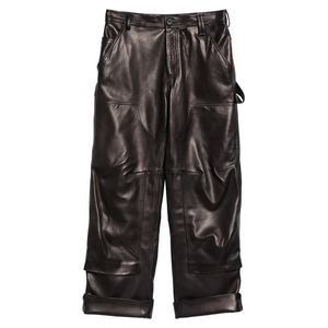 Pantalones de cuero para hombre de último estilo a la venta pantalones de cuero para hombre de la mejor calidad con precio bajo pantalones de cuero negro para hombre - Product Image 1