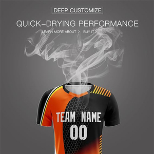 Nouveau Maillot de Foot Unisexe Personnalisé 2026 – Ensemble Uniforme de Football Haute Qualité – Maillots d'Équipe 100% Polyester avec Logo Frontal Séchage Rapide Col en V - Product Image 4
