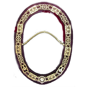 ห่วงโซ่อัศวินเทมพลาร์มาโซนิกกับกำมะหยี่สีดำ - Product Image 6