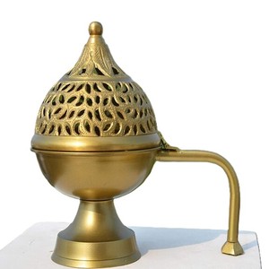Soporte de dhoop de latón de calidad superior, Pooja Mandir tradicional para quemador de incienso, templo del hogar, regalo espiritual Aarti para religiosos - Product Image 1