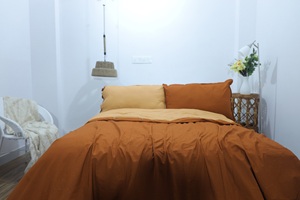 Venta al por mayor de lujo de doble Color Twin King <span class=keywords><strong>Size</strong></span> juego de cama de lujo de algodón funda de edredón de doble Color juego de edredón - Product Image 3