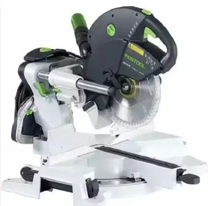 Sierra ingletadora deslizante de doble compuesto Festool KS 120 de alta velocidad, herramienta eléctrica para carpintería DIY en oferta con T-LOC+ - Product Image 1