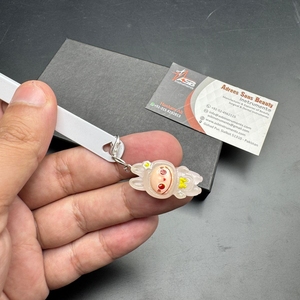 Professional Eyelash <b>Tweezers</b> Custom Logo Stainless Steel Pointed Curved 90 Straight Lash <b>Tweezers</b> With cute Charm - Product Image 5