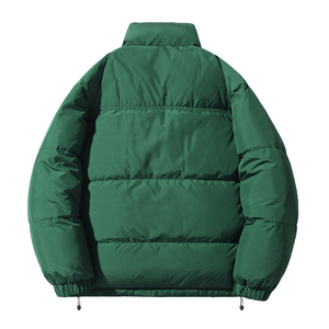 Factory Direct Custom Men <b>Mandarin</b> <b>Collar</b> Winter Puffer <b>Jacket</b> Canvas Waterproof Outdoor Daily Wear Front Logo - Product Image 6
