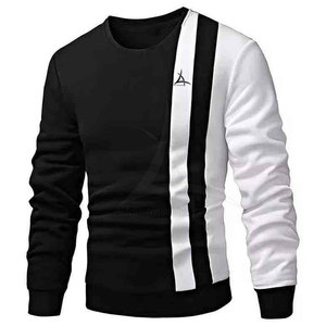 Sweat-shirt décontracté pour homme en vente chaude - Impression numérique personnalisée 100% coton écologique confortable Couleurs personnalisées Logo - Product Image 3