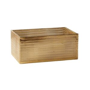 Cesta de almacenamiento para el hogar pequeña con forma cuadrada de cubo de Metal de alta calidad con forma personalizada moderna de lujo - Product Image 1