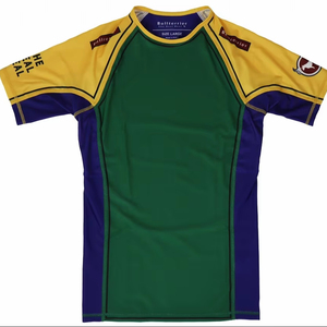 Nueva llegada de las camisas de manga larga de los hombres Upf 50 Custom Uv protección de pesca Camisas Fitness Wear Rash Guards en venta alta - Product Image 1