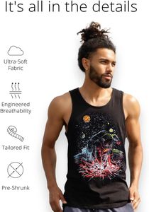 Impression personnalisée Hommes Décontracté Graphique Débardeurs Sans Manches Tricoté Muscle Chemises Respirant Plage Patriotique Vêtements - Product Image 5
