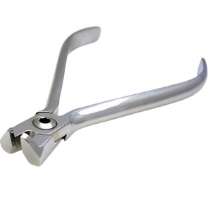 Coupe-fil en acier inoxydable de qualité supérieure TC TIP, pince manuelle avec poignées dorées par GREEN SWIFT INDUSTRIES - Product Image 1