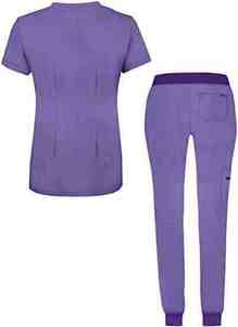 Conjunto de Uniformes Médicos Personalizados para Mujer, Uniformes Médicos Súper Suaves, Blusa con Cuello en V para Enfermera, Uniforme de Hospital, Uniformes Médicos - Product Image 3