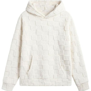 New Arrival Customized <b>Sherpa</b> Fluffy Fleece <b>Hoodie</b> Sweatshirts Heavyweight Thick Fur Pullover <b>Men's</b> Hoodies & Sweatshirts - Product Image 1