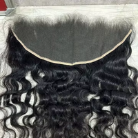 20 pulgadas 13x6 HD Cutícula alineada Cabello humano Frontal de encaje rizado Frontal con estilo recto en tamaños 14 16 18 22 pulgadas