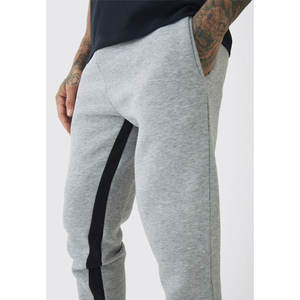 กางเกงเอวสูงของผู้ชายกางเกงขากว้างทรงหลวมและลำลองทรงหลวมลายทาง - Product Image 3