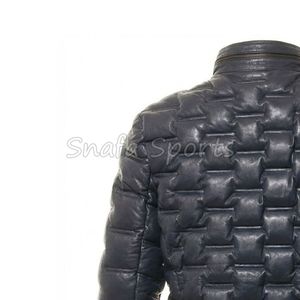 Venta al por mayor nuevos modelos de chaquetas de cuero con logotipo personalizado para los hombres Nuevo diseño Chaquetas de cuero genuino Chaqueta de cuero de invierno de alta calidad - Product Image 6