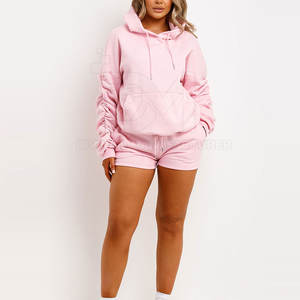 Uick Dry Conjunto de Sudadera con capucha para mujer Conjunto de Sudadera con capucha de manga larga para mujer Conjunto de Sudadera ligera de gran tamaño para mujer - Product Image 2