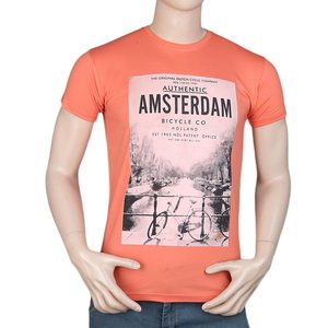 Camiseta estampada de corte ajustado para hombre - Color melocotón - Product Image 2