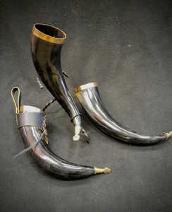 Wholesale Supplier's Super Quality Viking Horn Beer Mug Hand Grip Custom Logo Option Natural Color - Product Image 6