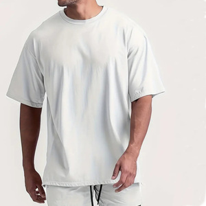 Camisetas con logotipo personalizado para hombre, camiseta de algodón 100 de alta calidad, camiseta Premium con estampado de algodón, Camiseta ajustada con cuello grueso gráfico para hombre - Product Image 1