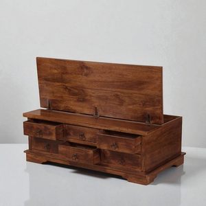 Mesa de centro de madera de color nogal con estantes completos exigentes para el espacio habitable y los muebles de dormitorio para la Oficina - Product Image 2