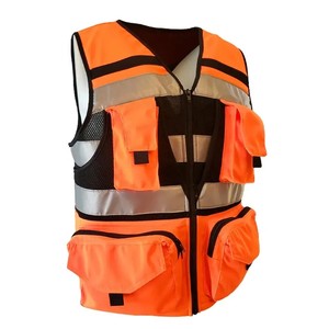 Gilet haute visibilité pour hommes sur mesure respirant qualité supérieure anti-rides nouveau design cousu style décontracté toile prix de gros - Product Image 5