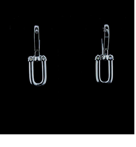 Pendientes de Aro Únicos con Incrustaciones de Diamantes de Imitación VVS Moissanite, Plata 925, Estilo Hip Hop - Product Image 3