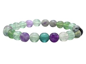 Pulsera de multifluorita unisex Piedra curativa de cristal natural Estilo Feng Shui Inspirado en el tema del amor de Muntaha Agate Export - Product Image 2