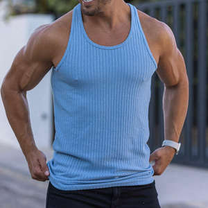 Bodybuilding Stringer <b>Vest</b> Athletic <b>Training</b> Wear <b>Mens</b> Sleeveless Muscle Tank Top Gym Workout Shirt Fitness - Product Image 1