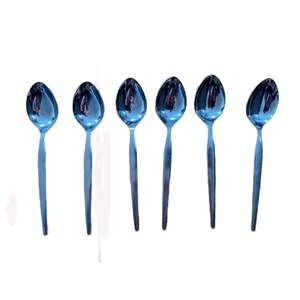 Cuillère à salade et fourchette en acier inoxydable pour mariage couteau à salade couverts couverts ustensiles de service ensemble de serveur à salade en argent - Product Image 6