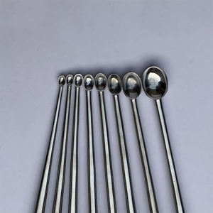 Instruments de chirurgie osseuse de qualité supérieure ensemble de curettes en os Curette chirurgicale en acier allemand de 170 mm de long avec poignée enduite de titane - Product Image 4