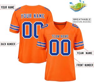 Camiseta de fútbol americano OEM, ropa deportiva para discoteca, malla de poliéster personalizada, manga transpirable de secado rápido, rayas, impresión por sublimación - Product Image 4