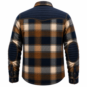 Blank Women's Winter Motorcycle <b>Flannel</b> Shirt Plaid Protective Riding <b>Jacket</b> Quilted Lining Double Pocket Biker Outdoor - Product Image 2