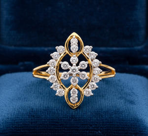 Anillos de Boda Clásicos de Oro con Diamantes para Mujer, Ideales para Compromiso y Regalo - Product Image 3