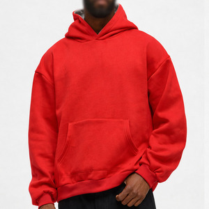 Sweat à capuche en molleton lourd en coton surdimensionné pour homme avec logo personnalisé OEM 485 GSM Vêtements de rue décontractés Vêtements d'hiver Sweat à capuche en gros - Product Image 4