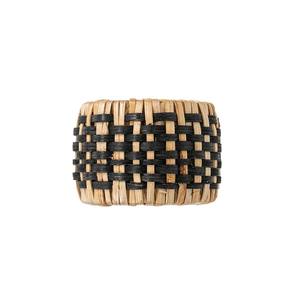 Anneau de serviette en rotin bleu captivant, vente en gros, anneau de serviette en osier tissé à la main, décoration de table écologique pour la salle à manger quotidienne - Product Image 4