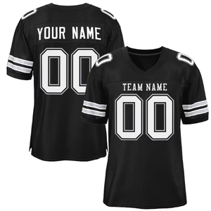 Camisetas de fútbol americano de secado rápido al por mayor, camisetas deportivas de poliéster personalizadas, ropa de fútbol americano OEM/ODM - Product Image 3