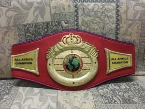 Custom Boxing Championship <b>Belt</b> With <b>Red</b> Leather Strap And Gold Plated Plate - Product Image 6