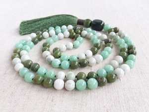 ลูกปัด33เม็ดสีเทอร์ควอยซ์ลายลูกประคำสไตล์น่ารักสไตล์น่ารักประดับลูกปัดสไตล์อินเดียใหม่ลูกปัดแฟชั่นสำหรับเป็นของขวัญ - Product Image 4