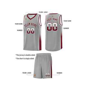 Uniforme de Baloncesto Universitario Personalizado de Alta Calidad, Conjunto Básico de Poliéster Transpirable, Antibacteriano y de Secado Rápido, Ropa Deportiva para Hombre - Product Image 2