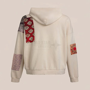 เสื้อมีฮู้ดแบบเย็บปะสำหรับผู้ชายเสื้อมีฮู้ดแบบเย็บปะติดน้ำหนักเบามีบริการ OEM ดีไซน์ดีที่สุดสำหรับผู้ชาย - Product Image 3