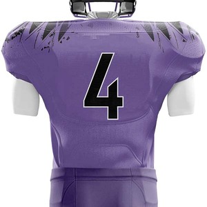 Tenues de football américain sur mesure de haute qualité, respirantes, à prix raisonnable, avec des options de tailles plus grandes et des manches courtes - Product Image 3