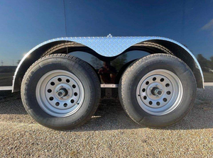 High Quality Steel Enclosed Cargo Trailer Double Axle LED <b>Lights</b> 45m Max Payload Rock Solid 5x8 7x16TA Extra Height - Product Image 5
