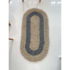 Modern Handwoven Seagrass Jute Oval Carpet <b>for</b> <b>Living</b> <b>Room</b> Bedroom <b>Large</b> Recycled Cotton <b>Rug</b> Designer High Quality Home Decor - Product Image 3