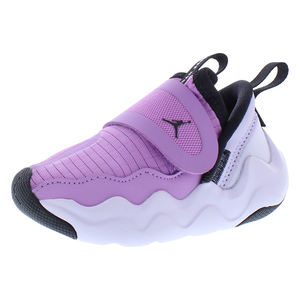 Nike Jordan 23/7 Zapatos de baloncesto para bebés y niños pequeños Rush Fuchsia Parte superior de malla negra Suela de goma Entresuela de EVA Ropa deportiva de primavera para niñas - Product Image 1