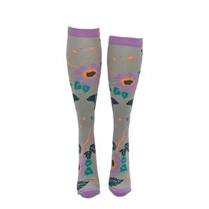 Cozy Cute Mama Bear Compression Socks One Fits All Soft Breathable Nylon Striped <b>Rainbow</b> Novelty Print for Girls Winter Summer - Product Image 2
