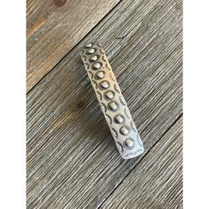 Barrette en argent sterling faite à la main par Tim Yazzie - Product Image 3