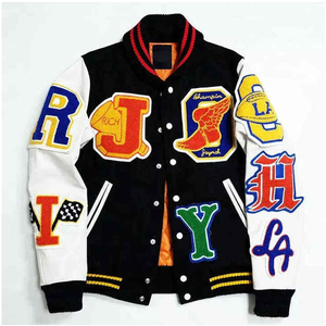 Vestes de baseball personnalisées avec logo, style varsity, pour hommes, meilleurs fabricants de vêtements, veste de baseball légère - Product Image 1