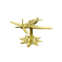 Laiton Spitfire avion modèle Vintage avion décor métal avion guerre mondiale avion de chasse Miniature bureau ornement